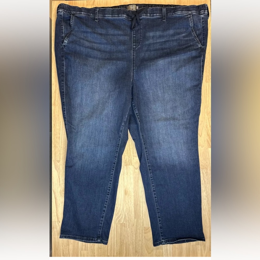 TORRID PULL-ON BOYFRIEND STRAIGHT Stretch Drawstring High Rise Jeans~6R~6x